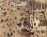 Camille Pissarro La Place du Theatre Franqais oil painting artist